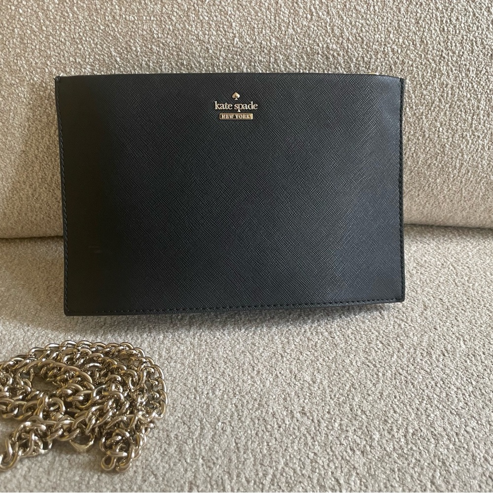 Kate Spade Sleek Black Crossbody Pouch